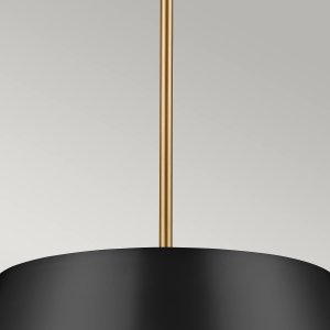 Lampa wisząca Kichler Zwisająca lampa Luella KL-LUELLA-3P-BKB 3-źródła światła mosiężna czarna 5