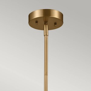 Lampa wisząca Kichler Zwisająca lampa Luella KL-LUELLA-3P-BKB 3-źródła światła mosiężna czarna 6