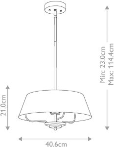 Lampa wisząca Kichler Zwisająca lampa Luella KL-LUELLA-3P-BKB 3-źródła światła mosiężna czarna 7