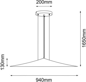 Lampa wisząca Shilo Stożkowa lampa zwisająca Brito 5069 Shilo regulowana nad wyspę platyna 5