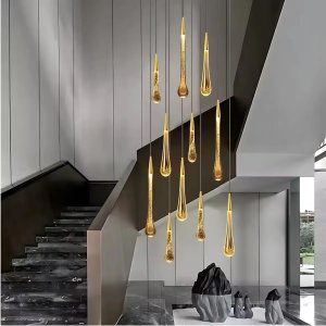 Lampa wisząca Abigali Zwisająca lampa Melted ABIGALI-CLN3X3WW Abigali LED 3W 3000K sopel złota 7