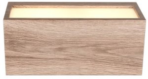 Kinkiet Trio Tarasowa lampa ścienna Mayenne 218560235 IP44 kostka prostokąt drewniana 2