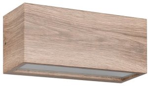 Kinkiet Trio Tarasowa lampa ścienna Mayenne 218560235 IP44 kostka prostokąt drewniana 3