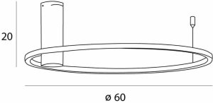 Lampa sufitowa MAXlight Plafon sufitowy Queen C0239 Maxlight LED 15W 3000K pierścień złoty 5