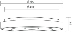 Lampa sufitowa RL Light Plafon z funkcją RGB Arco R65091032 RL Light LED 22W 2700-6000K czarny 11