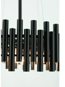Lampa wisząca Elem Okrągła lampa wisząca NARNI 6235/4 BL Elem nad stół czarny 3
