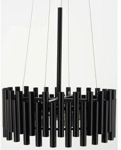 Lampa wisząca Elem Okrągła lampa wisząca NARNI 6235/4 BL Elem nad stół czarny 5