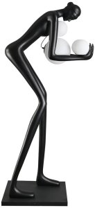 Lampa podłogowa Step into Design Podłogowa lampa WOMAN DN433-F black Step dekoracyjna bańki czarny 2