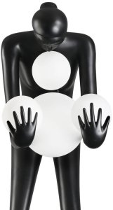Lampa podłogowa Step into Design Podłogowa lampa WOMAN DN433-F black Step dekoracyjna bańki czarny 3