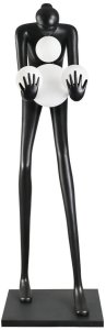Lampa podłogowa Step into Design Podłogowa lampa WOMAN DN433-F black Step dekoracyjna bańki czarny 5