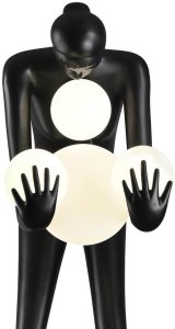 Lampa podłogowa Step into Design Podłogowa lampa WOMAN DN433-F black Step dekoracyjna bańki czarny 6