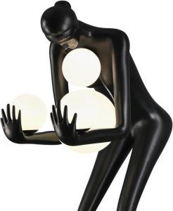 Lampa podłogowa Step into Design Podłogowa lampa WOMAN DN433-F black Step dekoracyjna bańki czarny 7