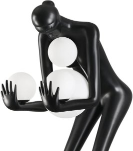 Lampa podłogowa Step into Design Podłogowa lampa WOMAN DN433-F black Step dekoracyjna bańki czarny 9