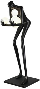 Lampa podłogowa Step into Design Podłogowa lampa WOMAN DN433-F black Step dekoracyjna bańki czarny 10