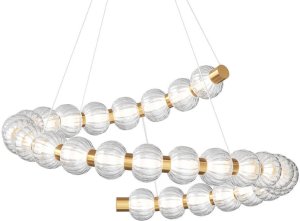 Lampa sufitowa Maytoni Nowoczesna lampa Amulet MOD555PL-L35G3K LED 40W 3000K przezroczysty złoty 3