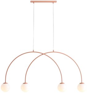 Lampa wisząca Aldex Molekułowa lampa wisząca nad stół UNA 1116L11_S Aldex koralowy 2