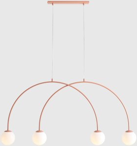 Lampa wisząca Aldex Molekułowa lampa wisząca nad stół UNA 1116L11_S Aldex koralowy 3