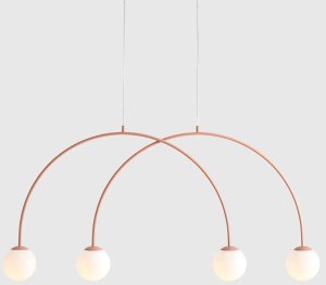 Lampa wisząca Aldex Molekułowa lampa wisząca nad stół UNA 1116L11_S Aldex koralowy 4