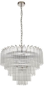 Lampa wisząca ENDON Lampa wisząca szklana Toulouse 104090 tuby nad stół nikiel 3