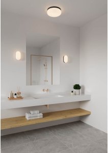 Kinkiet Nordlux Łazienkowy kinkiet owalny FOAM 2210131003 IP44 czarny 3