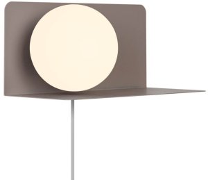 Kinkiet Nordlux Szklana lampa ścienna LILIBETH 2312931018 kula brązowy 2
