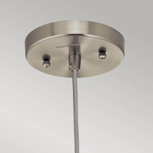 Lampa wisząca Kichler Lampa wisząca nad wyspę Riviera KL-RIVIERA-P-A retro szklana nikiel 4