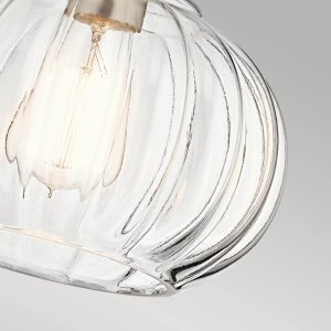 Lampa wisząca Kichler Lampa wisząca nad wyspę Riviera KL-RIVIERA-P-A retro szklana nikiel 5