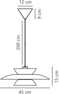 Lampa wisząca Nordlux Metalowa lampa wisząca do salonu CARMEN 2213603003 czarny 6