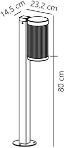 Nordlux Stojąca lampa ogrodowa COUPAR 2218088008 IP54 beżowy 5