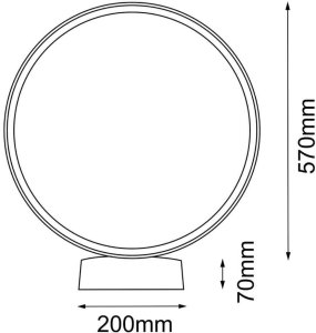 Shilo Lampa ogrodowa stojąca Abira 9912 LED 22W 3000K IP44 metalowa czarna 5