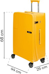 SwissBags Średnia walizka SwissBags Magna 68 cm żółty 6