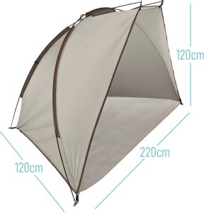 Verk Duży namiot plażowy parawan na plażę półnamiot 220x120x120cm + pokrowiec 4