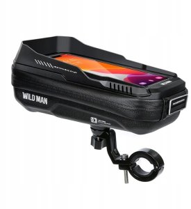 WildMan WILDMAN sakwa rowerowa na kierownicę na zamek 0,5L (4" - 7") XT3S czarna 2