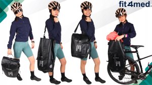 Fit4Med Sakwa Rowerowa Torba Na Bagażnik Tył Back-Roller Rolowana Duża Wodoodporna 9