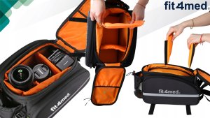 Fit4Med Torba Sakwa Rowerowa Na Bagażnik Tył Kieszeniami Wodoodporna Rozkładana 35L 5
