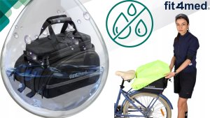 Fit4Med Torba Sakwa Rowerowa Na Bagażnik Tył Kieszeniami Wodoodporna Rozkładana 35L 7