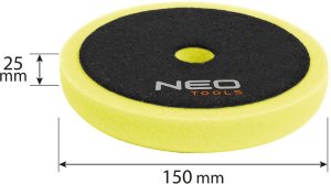 Neo PAD POLERSKI 150*150*25MM GĄBKA TWARDA 4