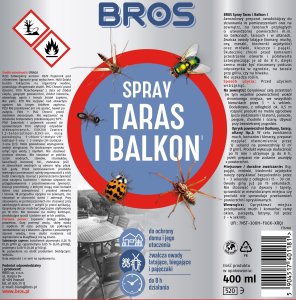 Bros SPRAY NA OWADY TARAS I BALKON 400ML 2