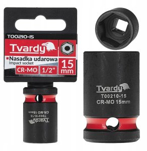 Tvardy Nasadka udarowa 1/2" 6-kąt 15mm CR-MO (10/200) 3