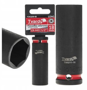 Tvardy Nasadka udarowa długa 1/2" 6-kąt 18mm CR-MO (6/72) 3