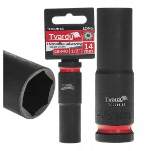 Tvardy Nasadka udarowa długa 1/2" 6-kąt 14mm CR-MO (6/72) 3