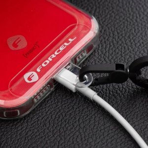 ForCell Smycz do telefonu na nadgarstek z regulacją długości Forcell F-Design L8X36 (max 18cm w pętli) różowo biała 4