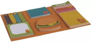 IMPACTO GIFTS Karteczki Samoprzylepne FAST FOOD - Zestaw 6 wzorów 3