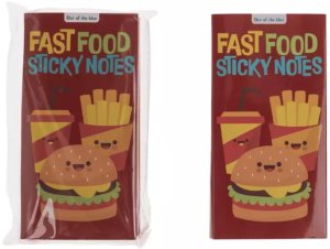IMPACTO GIFTS Karteczki Samoprzylepne FAST FOOD - Zestaw 6 wzorów 4
