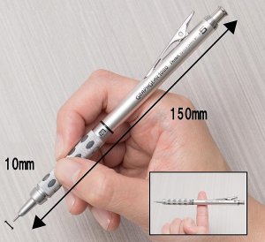 Pentel Ołówek automatyczny Pentel GraphGear 1000 0.5mm czerwony - 9