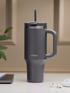 Contigo Kubek termiczny ze słomką Streeterville Tumbler 1200 ml - Darkstone 4