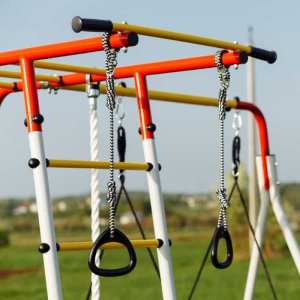 Małpiszon Plac zabaw LEŚNA POLANKA SLIDE | zjeżdżalnia, huśtawka, drabinki, kosz 7