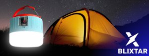 Verk BLIXTAR Lampa Solarna Turystyczna Kempingowa 2w1 Biwakowa Lampka LED, Powerbank 2