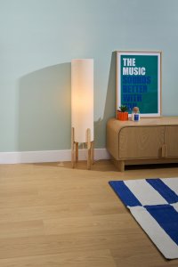 Lampa podłogowa Atmosphera Lampa podłogowa tekstylny klosz RAFA drewniane nogi, Ø 24 x 107 cm 6