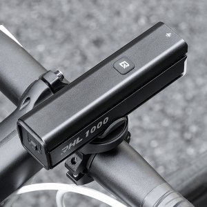 RockBros Lampka rowerowa przednia 1000 lm z kablem USB-C - USB-A - czarna Lampka rowerowa przednia 1000 lm z kablem USB-C - USB-A - czarna 11